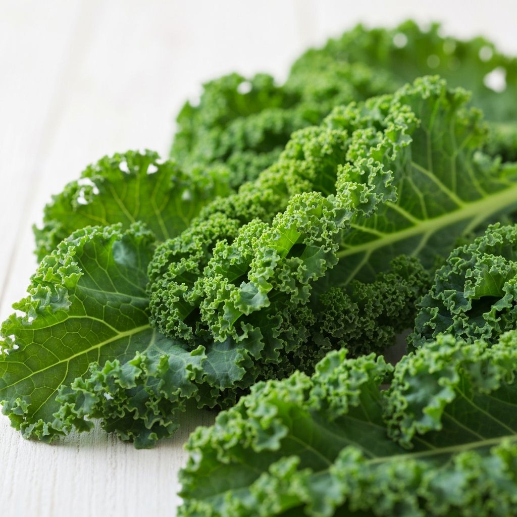 Fresh kale leaves with vitamin K